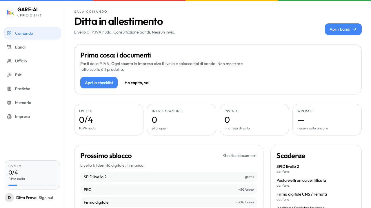 Bacheca DiGare: bandi con CIG vero, scadenze e plichi